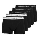 JACK & JONES Erkek şortu, 5'li paket şort, - Siyah/Siyah/Siyah-Beyaz, S