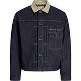Jack & Jones Erkek Spread Yaka Denim Ceket - Brent - 0- Koyu Mavi