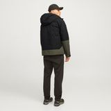 Jack & Jones Erkek Su Geçirmez Kapüsonlu Mevsimlik Ceket - Aiden - 02Y-Yeşil - 2XL