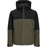 Jack & Jones Erkek Su Geçirmez Kapüsonlu Mevsimlik Ceket - Aiden - Forest