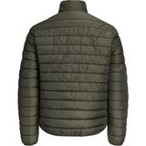 Jack & Jones Erkek Su Itici Özellikli Yüksek Yaka Uzun Kollu Puffer Ceket - Elvis - M - 00430-Yeşil