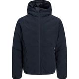 Jack & Jones Erkek Suya Dayanikli Kapüsonlu Hibrit Ceket - Adam - 001-Lacivert