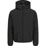 Jack & Jones Erkek Suya Dayanikli Kapüsonlu Hibrit Ceket - Adam - 001-Siyah