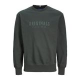JACK & JONES Erkek Sweatshirt Baskılı Sweatshirt, Forest River, M