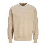 JACK & JONES Erkek Sweatshirt Baskılı Sweatshirt, Humus., L