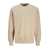 JACK & JONES Erkek Sweatshirt Baskılı Sweatshirt, Humus., XXL