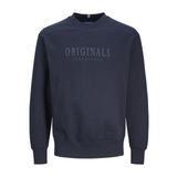 JACK & JONES Erkek Sweatshirt Baskılı Sweatshirt, sky captain, L