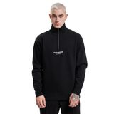JACK & JONES Erkek Sweatshirt Fermuarlı, Siyah, M