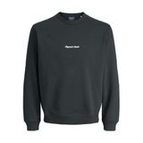 JACK & JONES Erkek Sweatshirt JORNORREBRO EMB Sweat Crew - Relaxed Fit, Forest River, S