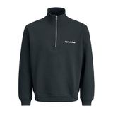 JACK & JONES Erkek Sweatshirt JORNORREBRO EMB Sweat HIGH Neck - Relaxed Fit, Forest River, M