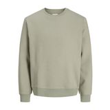 JACK & JONES Erkek Sweatshirt Tek Renkli Sweatshirt, Deniz yosunu., XL