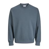 JACK & JONES Erkek Sweatshirt Tek Renkli Sweatshirt, fırtına havası., L
