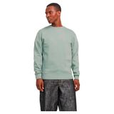 JACK & JONES Erkek Sweatshirt Tek Renkli Sweatshirt, Iceberg Green., S