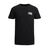 JACK & JONES Erkek tişört, büyük beden, logolu tişört, Siyah, 4XL