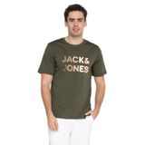 JACK & JONES Erkek Tişört JCOFOREST TEE SS CREW NECK TRY, Forest Night, M