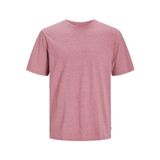 JACK & JONES, Erkek, Tişört, JJEORGANIC MELANGE TEE SS O-NECK NOOS, 12222887, Mesa Rose/Detaylar: Melanj, XL