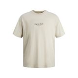 JACK & JONES Erkek Tişört JORVESTERBRO TEE SS CREW NECK NOOS, Moonbeam, L