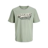 JACK & JONES Erkek tişört, logolu tişört, Iceberg Green., S