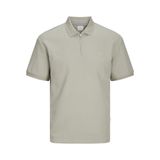 JACK & JONES Erkek tişört, tek renkli, polo yaka tişört, Abbey Stone, S