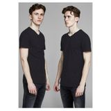 Jack & Jones Erkek V Yaka Tişört, 2'li Paket, Siyah, M Beden