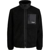 Jack & Jones Erkek Yüksek Dik Yaka Teddy Ceket - Soho - L - 0-Siyah