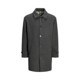 Jack & Jones Erkek Yün Palto, Basic Siluet, Gri, S Beden