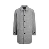 Jack & Jones Erkek Yün Palto, Gri Dokuma Kumaş, Basic Siluet, L Beden
