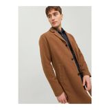 Jack & Jones Erkek Yünlü Palto, Kahve, XL Beden