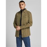 Jack & Jones Esherıdan Erkek Jean Gömlek 12138115 - Haki