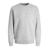 JACK & JONES ESSENTIALS Erkek JJEBRADLEY SWEAT CREW NOOS Sweatshirt, Açık Gri Melanj, S