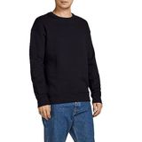 JACK & JONES ESSENTIALS Erkek JJEBRADLEY SWEAT CREW NOOS Sweatshirt, Siyah, M
