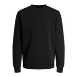 JACK & JONES ESSENTIALS Erkek JJEBRADLEY SWEAT CREW NOOS Sweatshirt, Siyah, XL