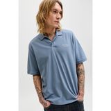 Jack & Jones Essentials Jjearchive Logolu Pamuklu Polo Yaka T Shirt Erkek Polo Yaka T Shirt 12288877 - İndigo - 2XL
