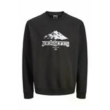 Jack Jones Flare Front Prınt Relax Fit Erkek Sweat 12285680