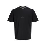 Jack & Jones Fusion Back Print Tişört, L, 12289911-B, Siyah, Erkek