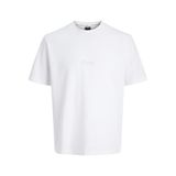 Jack & Jones Fusion Back Print Tişört, L, 12289911-BW, Beyaz, Erkek