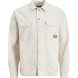Jack & Jones Geniş Fit Krem Erkek Gömlek 12241925_JCOTWILL Eddıe Overshırt L - XL