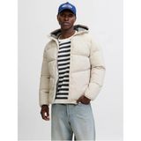 Jack Jones Global Puffer Erkek Ceket 12283517 - Bej - 2XL