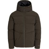 Jack Jones Global Puffer Erkek Ceket 12283517 - Kahve - 2XL
