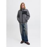 Jack & Jones Gri Erkek Fleece Mont, S Beden S