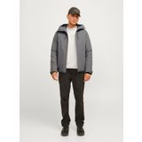 Jack & Jones Gri Erkek Mont 12262093_JCOSUMMIT PADDED SHELL JAC
