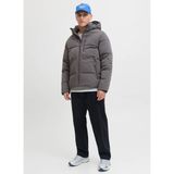 Jack & Jones Gri Erkek Mont 12278792_JJEOWEN Puffer Sn - 2XL