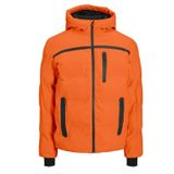 Jack Jones Heat Puffer Erkek Mont 12215507 Mandarin Orange S