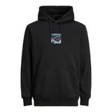 Jack & Jones Hiking Kapüşonlu Siyah L Erkek Sweatshirt