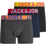 Jack & Jones Jaccrazy Solıd Trunks 3 Pack Noos Erkek Siyah Boxer 12151349-Black - XL