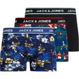 Jack & Jones Jacflower Trunks 3 Pack Noos Erkek Siyah Boxer 12171253-Black - 2XL