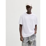Jack & Jones Jack Jones Erkek Rahat Kesim Basic Tişört 12289962 - Beyaz - XL