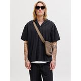 Jack & Jones Jack Jones Erkek Rahat Kesim Pamuklu Gömlek 12289457 - Siyah - 2XL