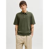 Jack & Jones Jack Jones George Regular Fit Polo Yaka Triko Erkek Tişört 12268281 - Yeşil - XL