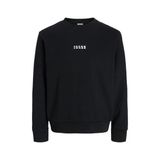 Jack & Jones Jack Jones Jcostance Sweat Crew Neck Pls Erkek Siyah Büyük Beden Sweatshirt 12289125-02